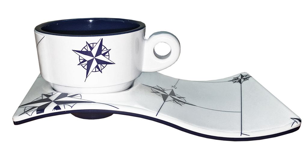 Espressotasse Northwind Welle mit Unterteller einzeln