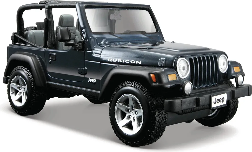 Jeep Wrangler Rubicon 1:27 Maisto : Finition Métal et Portières Ouvrantes