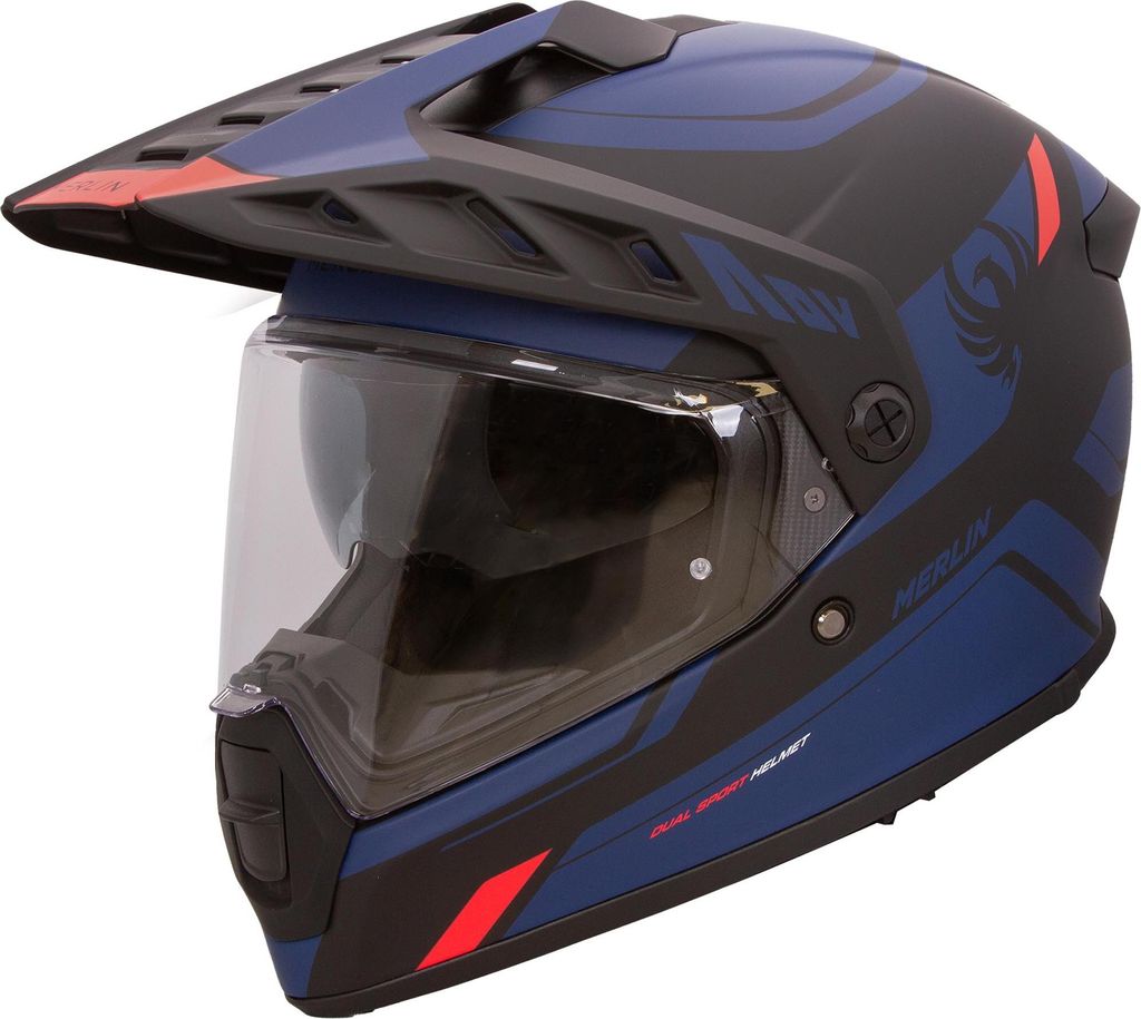 Merlin Torres Adventure Block Enduro Helm, blau matt, M (57/58)
