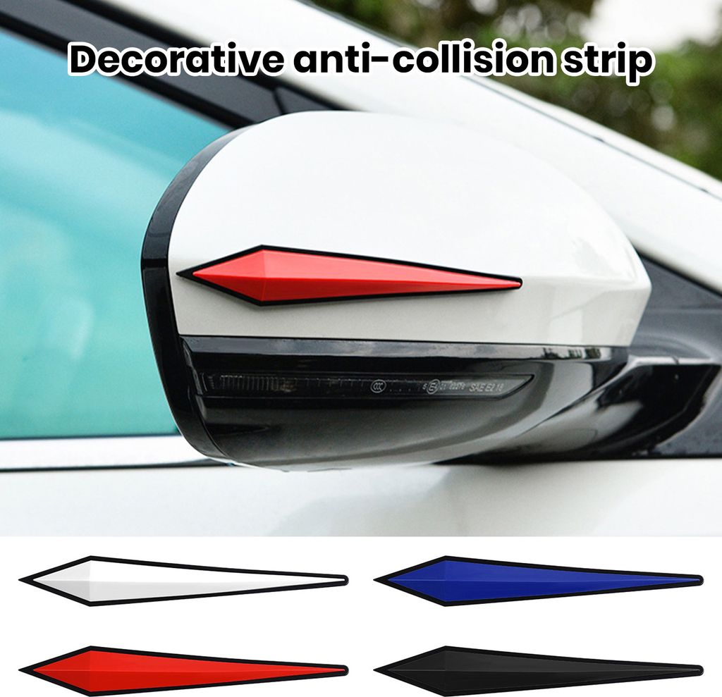 1/4-teilige Gummi-Schutzstreifen für die Autostoßstange, kollisionssicher, kratzfest, dekorativ, universell passend, kratzfeste Autolack-Schutzst...