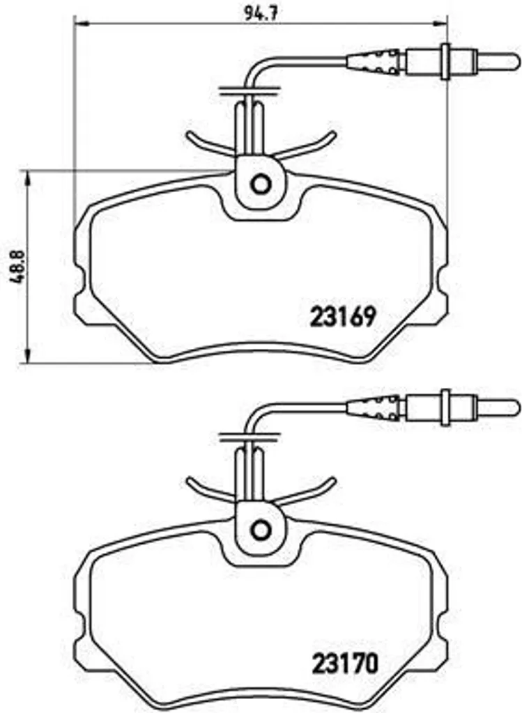 Brembo P 61 050 Plaquettes de frein avec protection thermique avancée