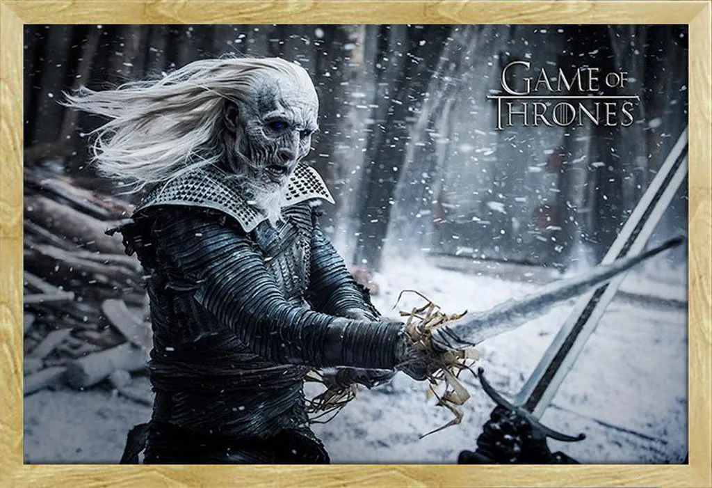 Quadro Game of Thrones White Walker Cornice Shinsuke Faggio 61x91
