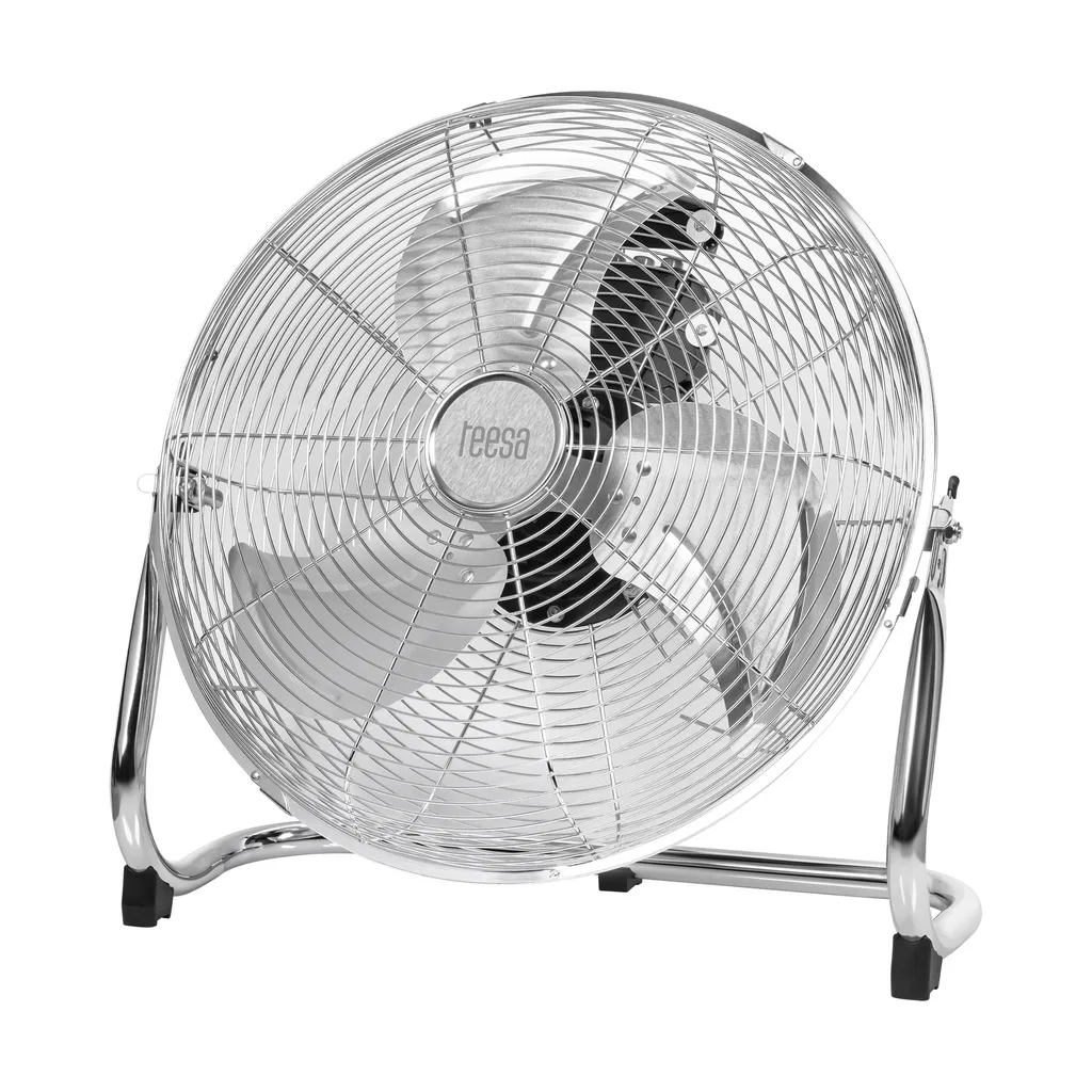 Teesa TSA8058 Ventilateur de sol 40cm 90W Argent Haute Performance