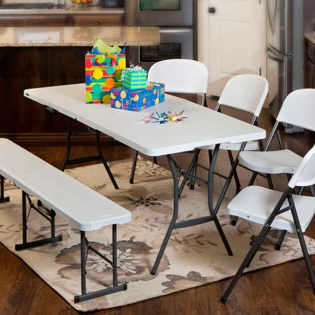 Table pliante plastique 182x76cm - Gain de place, Solide, Lifetime - 17