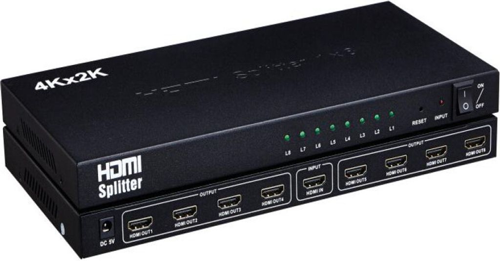 Rozbočovač HDMI, 1x vstup, 8x výstup rozlišení 4K x 2K, Obrázek produktu 