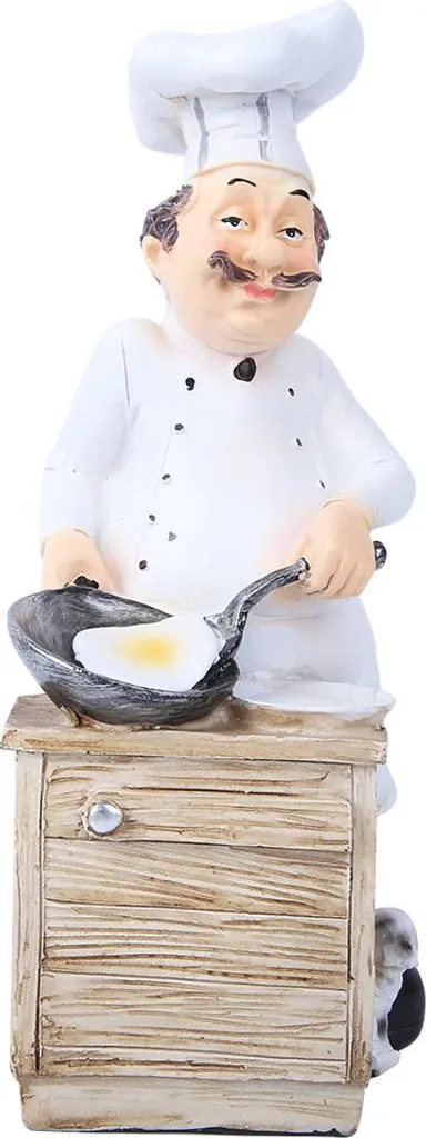 Statue de Chef Cuisinier réaliste en résine pour décoration restaurant