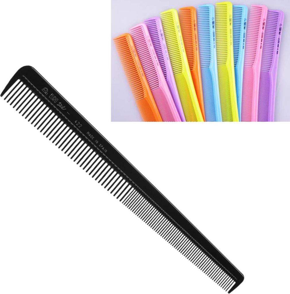 Pettine per parrucchieri Eurostil 18 cm, colori, 1 pezzo Immagine del prodotto 