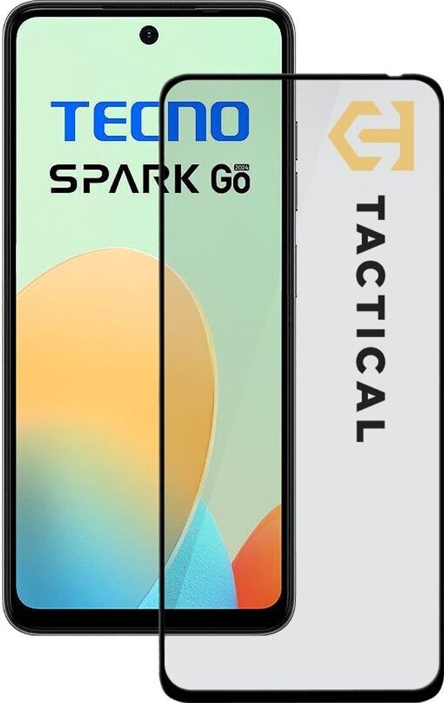 Tactical Glass Shield 5D für Tecno Spark GO 2024 - Schwarz Produktbild 