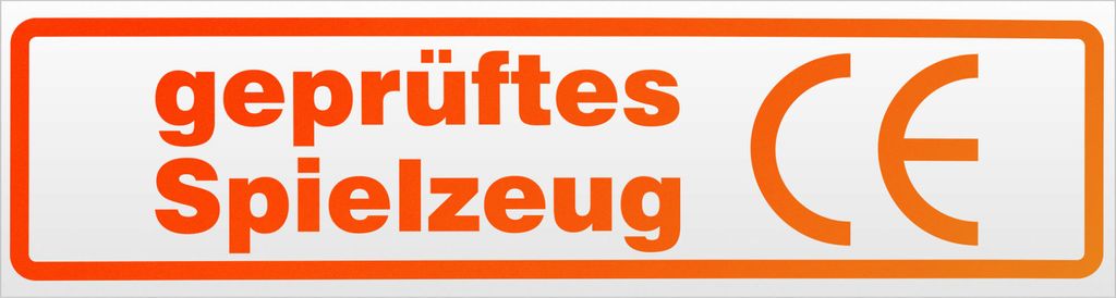 Kiwistar es Spielzeug Magnetschild Schild magnetisch - 30cm Neonorange - Magnetfolie für Auto PKW Kfz