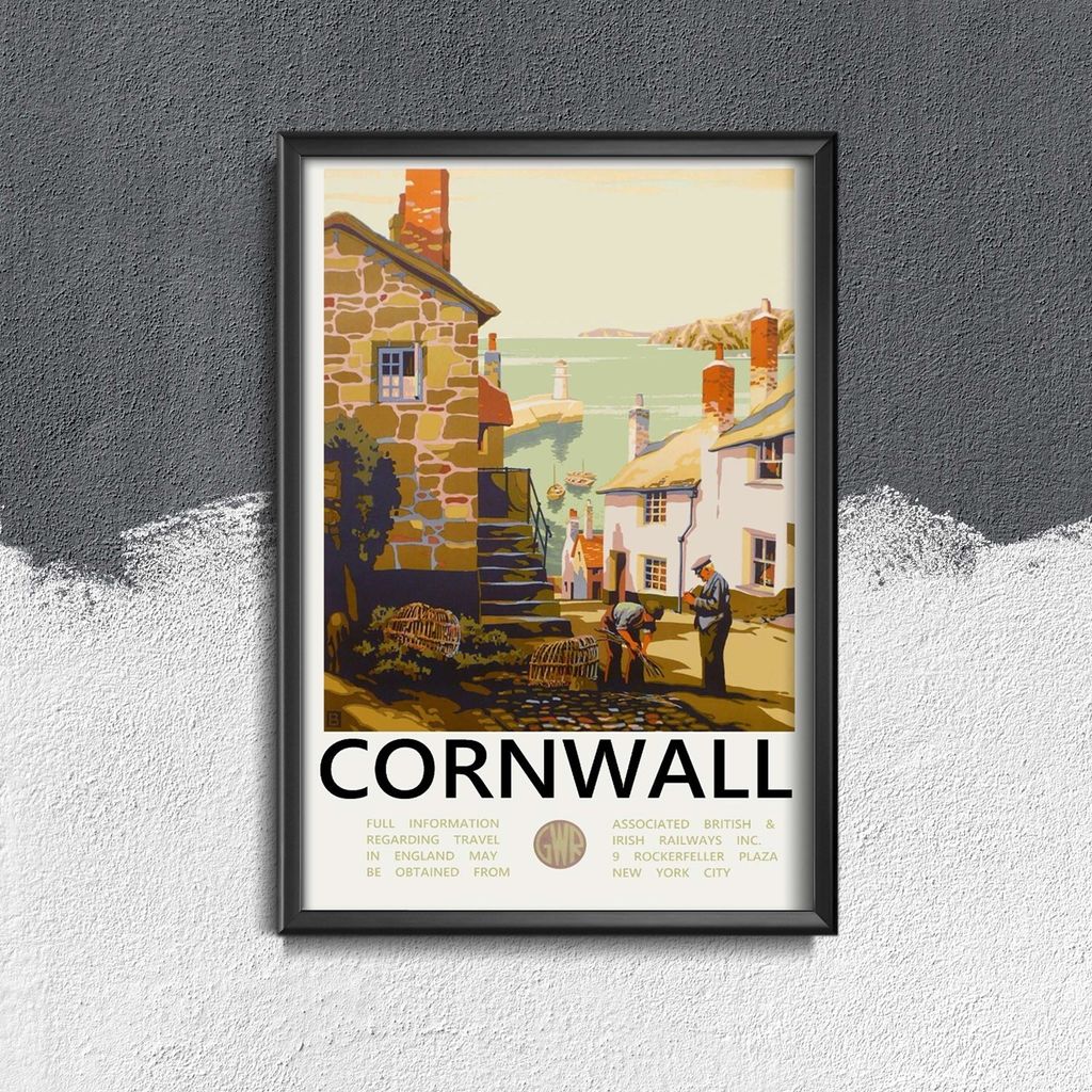 Poster - Canvas - Leinwand - 29,7 cm x 42 cm - Cornwall