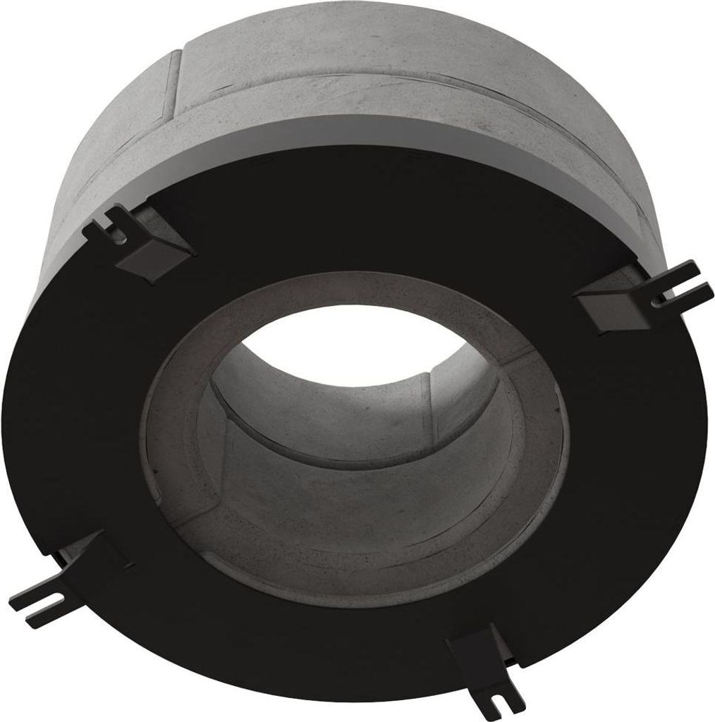 Satz Betonsammelscheiben 4 Stk. 2 Schichten für Kaminöfen REN/M