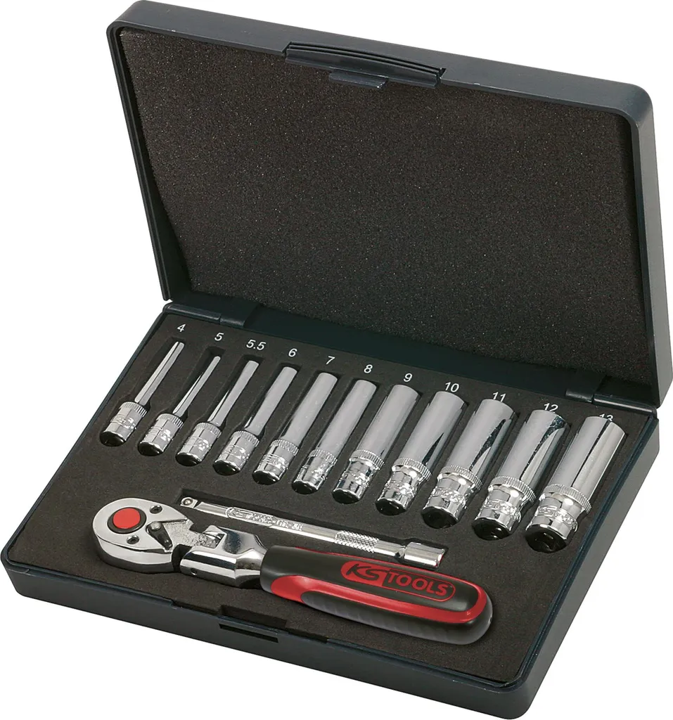 Desserrez tout écrou difficile avec le jeu de douilles KS TOOLS 1/4"