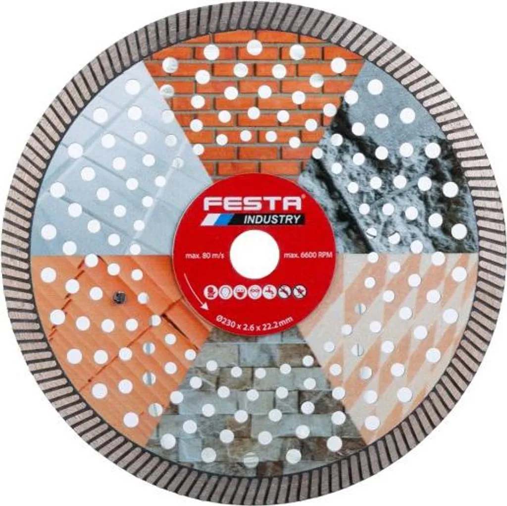 Meule diamantée 230x2,6x22,2mm Turbo Extreme FESTA INDUSTRY Pro