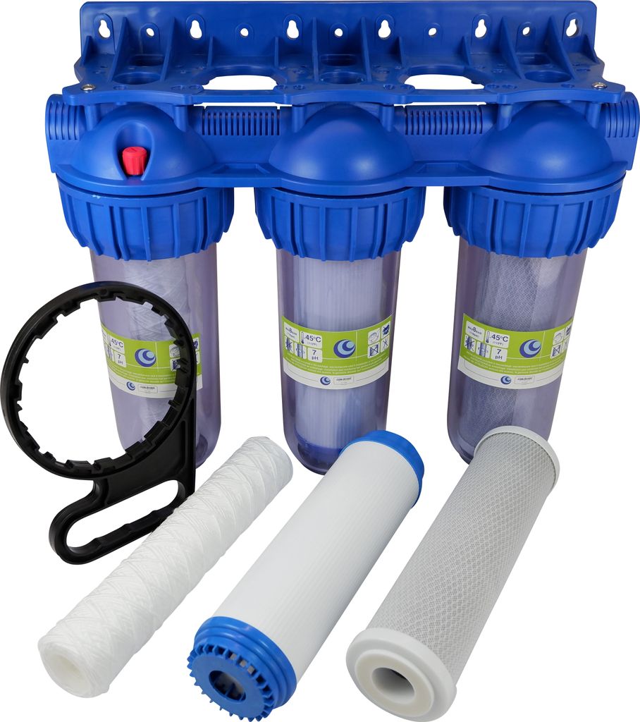 3-Stufen Vorfilter System Wasserfilter 1Zoll IG für Produktbild 