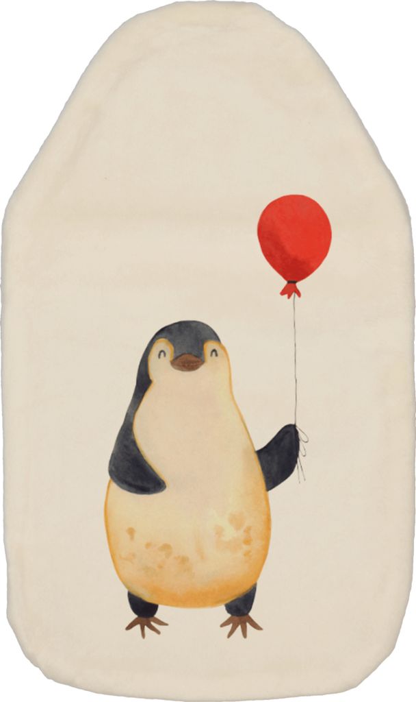 Mr. & Mrs. Panda Wärmflasche Pinguin Luftballon - Weiß - Geschenk, Neues Leben, Kirmes, wärmebeutel, Geschenkidee, Wärmeflasche, Freundin, Jahr...
