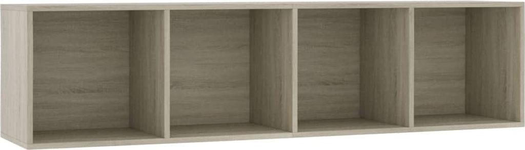 vidaXL Bücherregal/TV-Schrank Sonoma-Eiche 143×30×36 cm Produktbild 