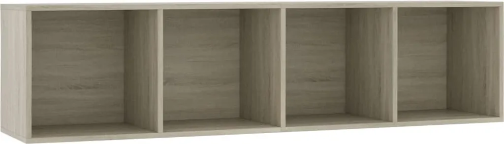Meuble TV Bas Bibliothèque 143 cm Chêne Sonoma - VidaXL Moderne