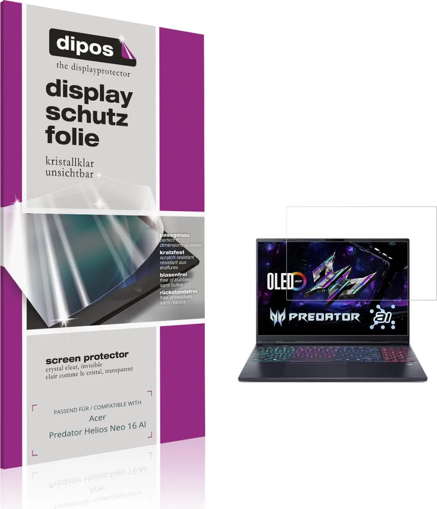 Offerta 2x Pellicola Protettiva Acer Predator Helios Neo 16 AI dipos