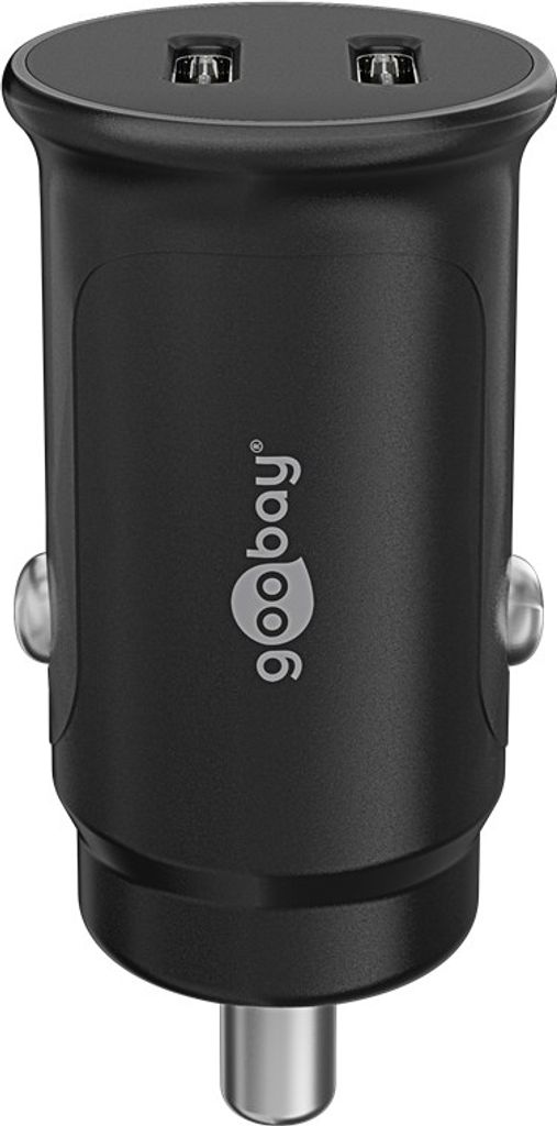 Cargador De Coche Doble USB-C Goobay - 48W, Con Power Delivery, Compatible Con IPhone Y Android