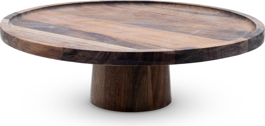 1.04 Tischpodest rund aus Akazie - ca. Ø 30 x 9 cm - Holz Produktbild 