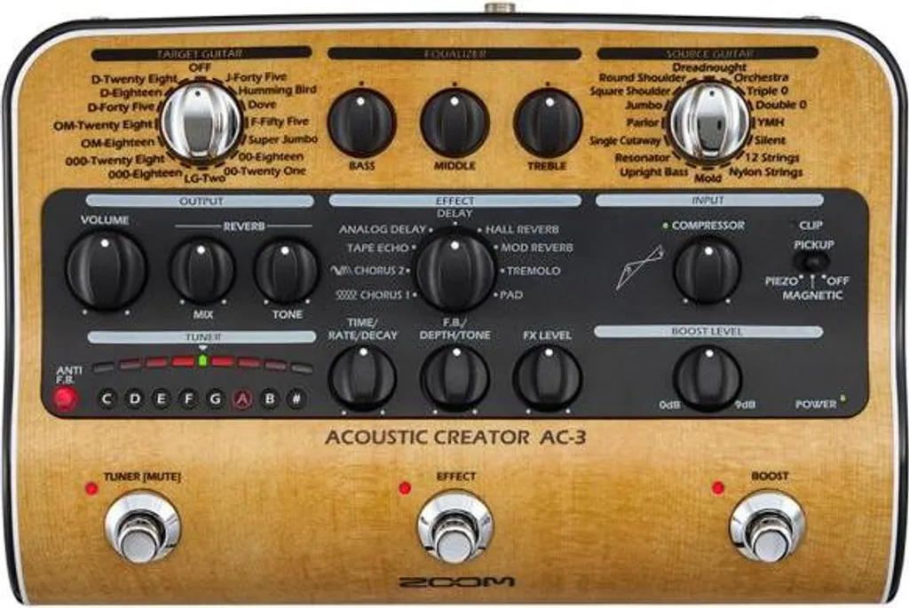 Zoom AC-3 Créateur de son acoustique avec modélisation et compression - 2