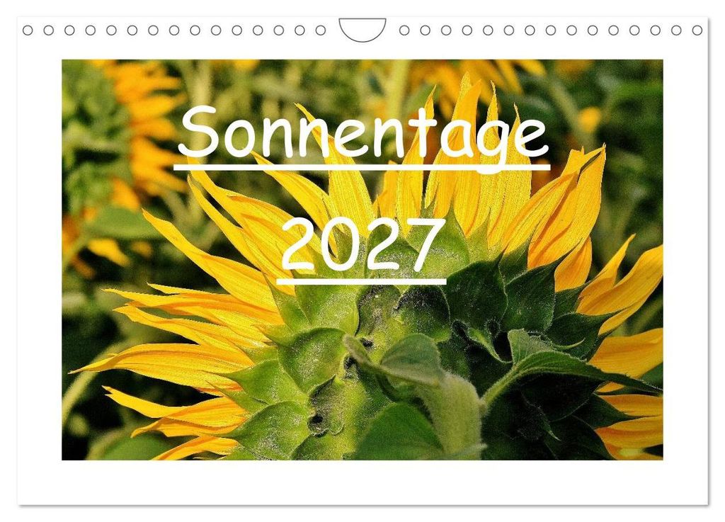 Sonnentage 2027 (Wandkalender 2027 DIN A4 quer), CALVENDO Monatskalender