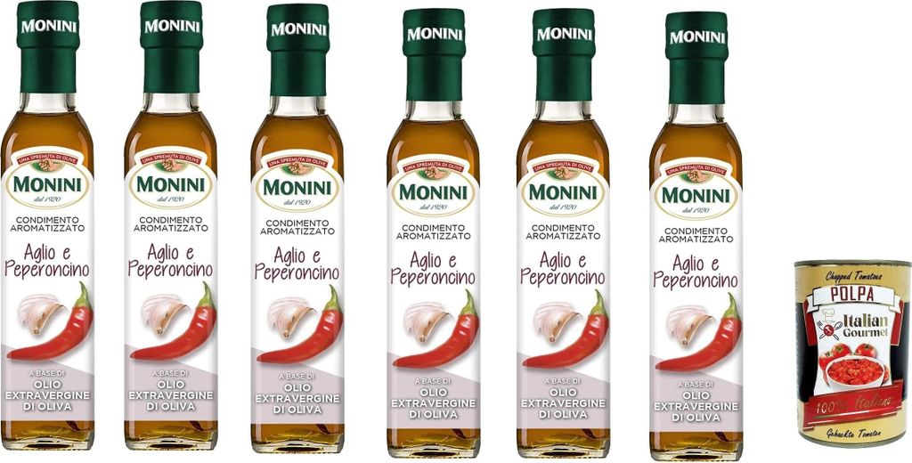 6x Monini aromatisiertes Knoblauch- und Chili-Gewürz auf Produktbild 