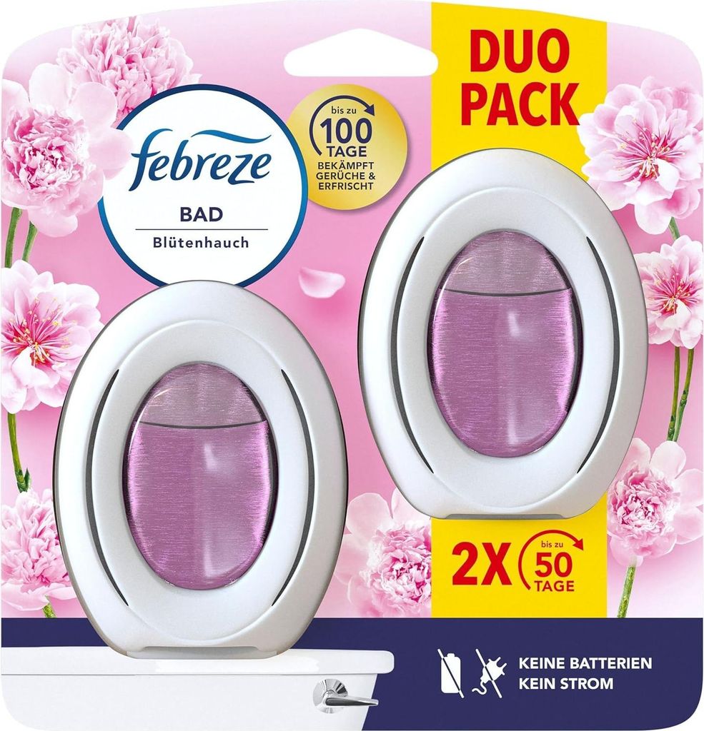 Febreze Bad Lufterfrischer Blütenhauch Duo Pack 2 x 7,5ml
