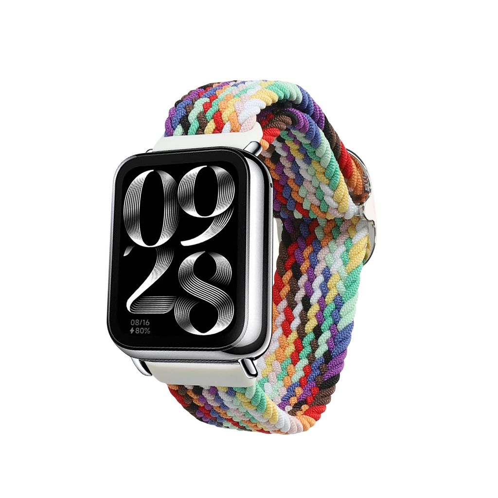 kwmobile Armband kompatibel mit Xiaomi Smart Band 8 Pro / Band 9 Pro / Redmi Watch 5 / Redmi Watch 4 - Nylon Fitnesstracker Sportarmband Band in