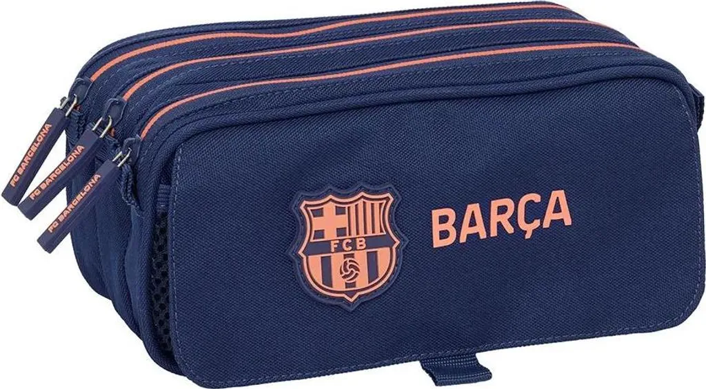 Astuccio 3 Zip FC Barcelona Safta 812526710 - Blu Ufficiale Barça