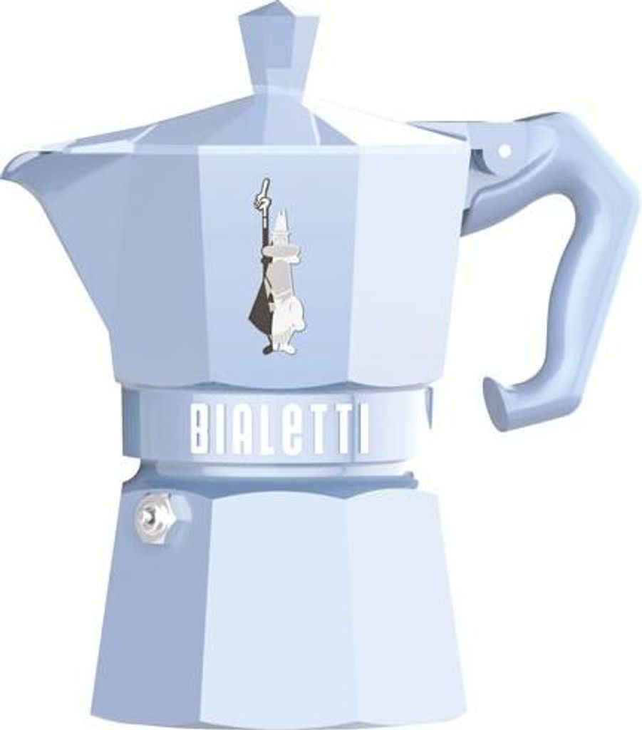 Cafetière italienne 3 tasses bleu clair - Bialetti - Image du produit 