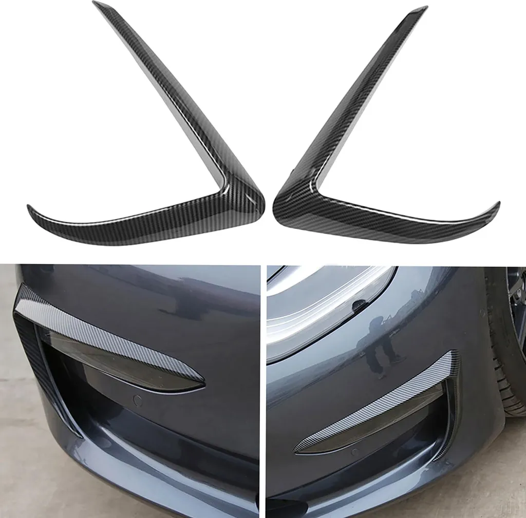 Protection de Phare Antibrouillard Carbone pour Tesla Model 3 Pack - 4