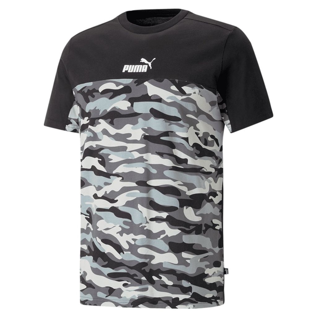 PUMA Essentials Block Camouflage T-Shirt Herren 01 - puma black S