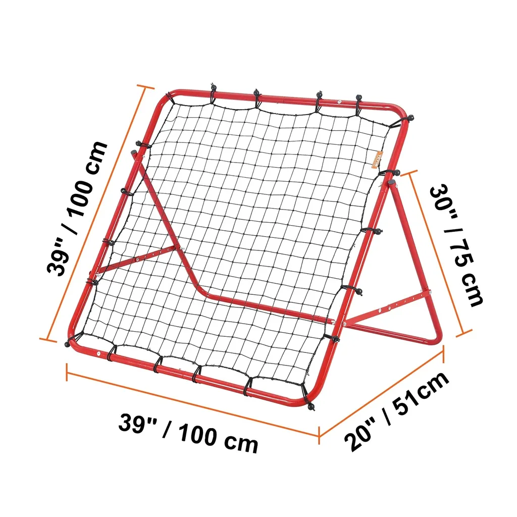Rebondeur foot ajustable et durable - Structure acier robuste 100x100
