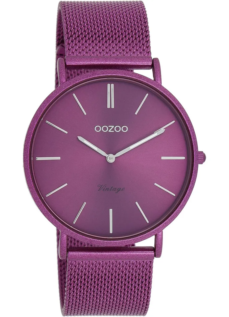 Idee Regalo Donna: Oozoo Orologio Vintage Viola UOC20332 Acciaio