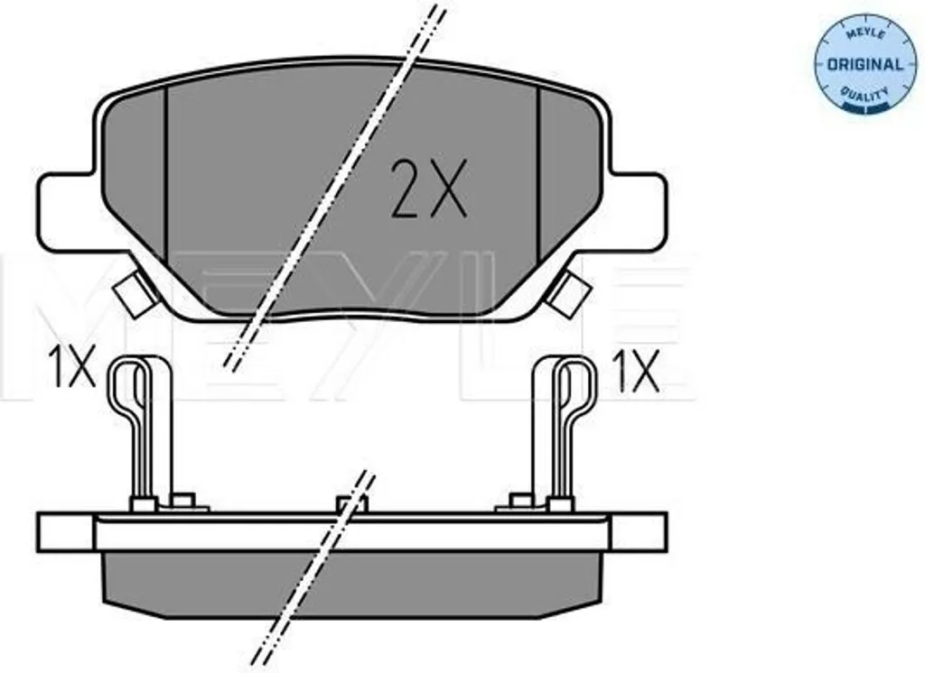Plaquettes de frein arrière MEYLE performance OE 77367717 pour Fiat Tipo