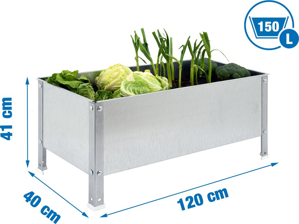 SIMONGARDEN URBAN Stadtgarten 410x1200x400 GALVA/GALV-150l