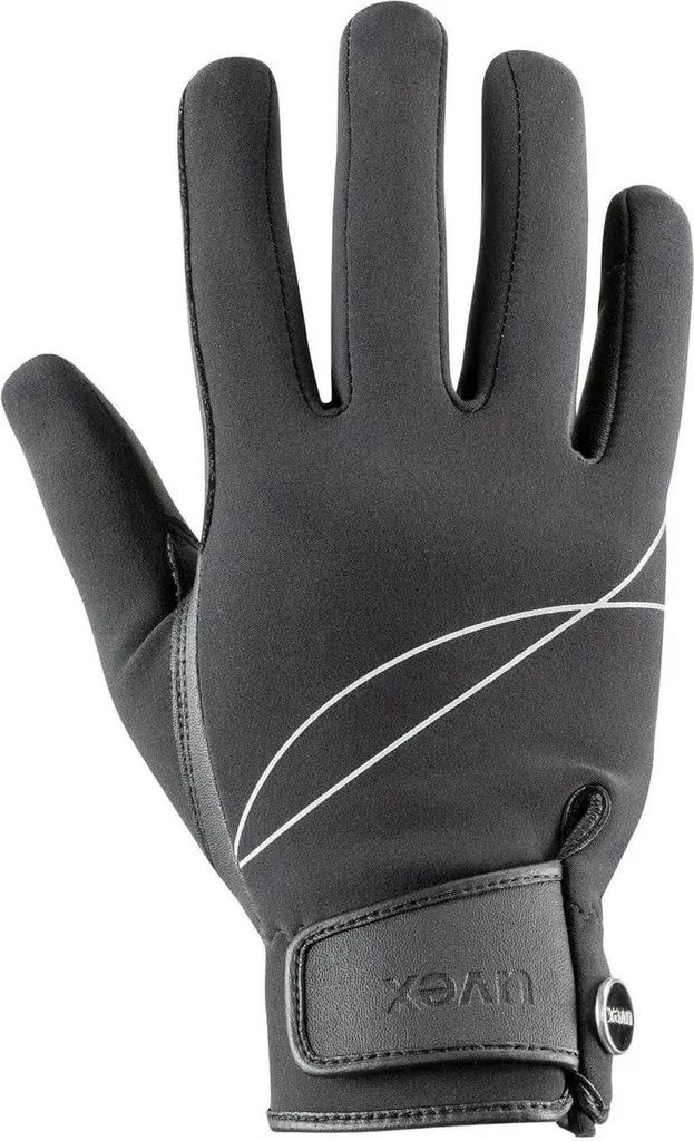Uvex crx700, guanto da equitazione invernale, nero, taglia: 7