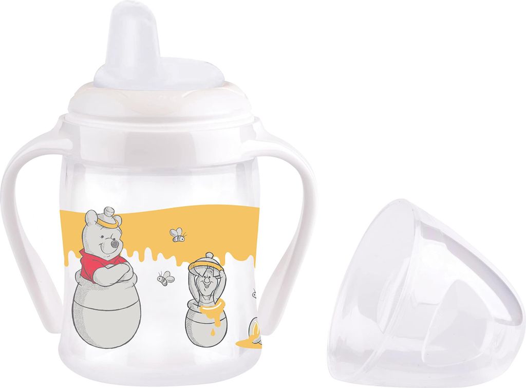 Tigex Trinklernbecher | + 6 Monate | auslaufsicher | abnehmbare Griffe | 150 ml | Disney Winnie Puuh