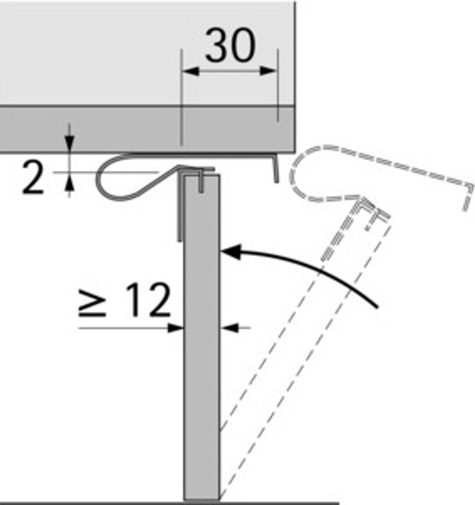 Hettich Frontblendenclip 5,0 x 2,7 cm - 6 Stück Produktbild 