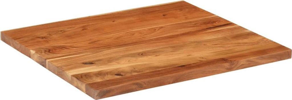 vidaXL Tischplatte 90x80x2,5 cm Rechteckig Massivholz Akazie