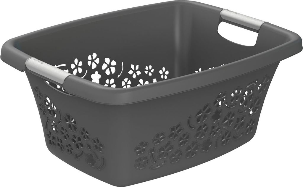 Rotho Panier à linge 25L Flowers - Collecteur de linge - Image du produit 
