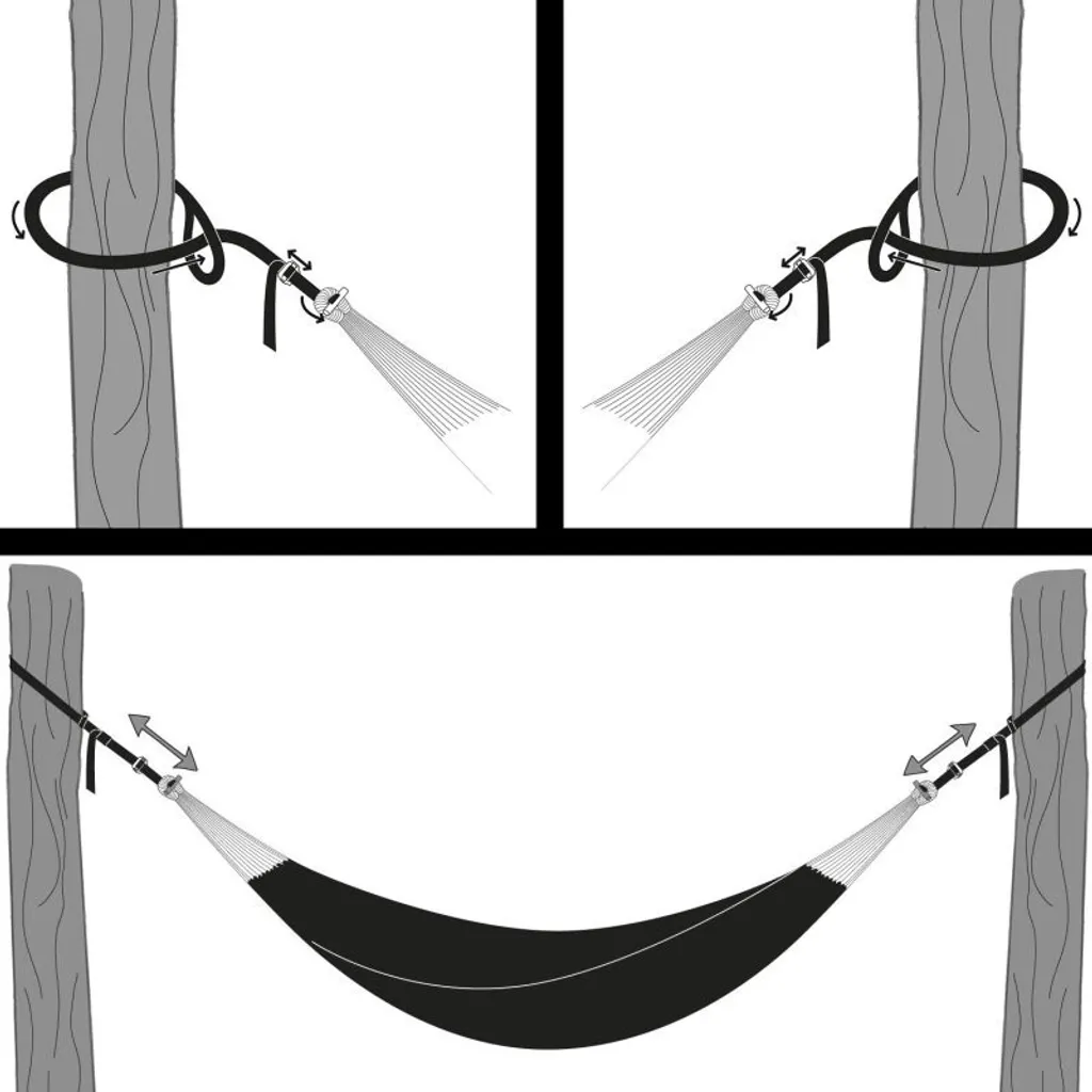 AMAZONAS Suspension T-Strap pour hamac avec sangle de fixation 2m - 19