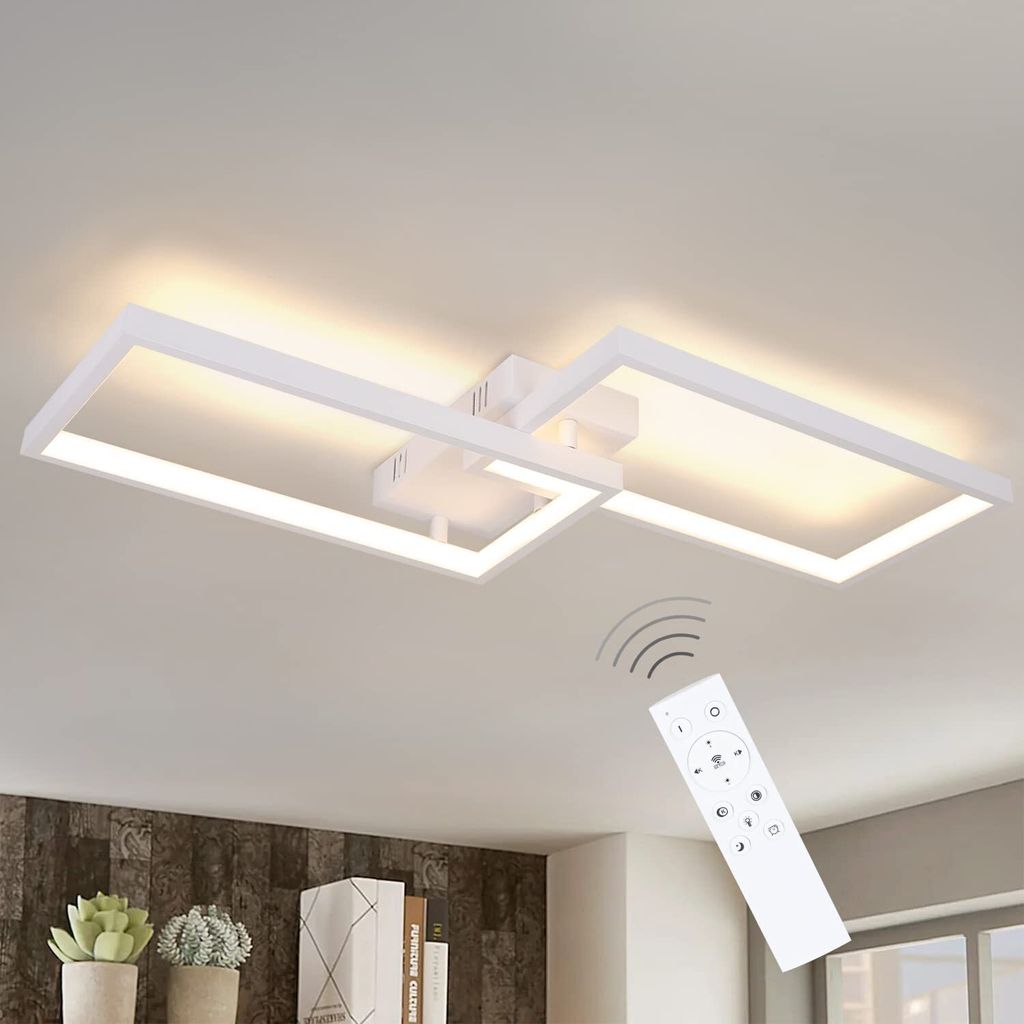 ZMH LED stropní světlo bílé obývací pokoj stmívatelné s Obrázek produktu 