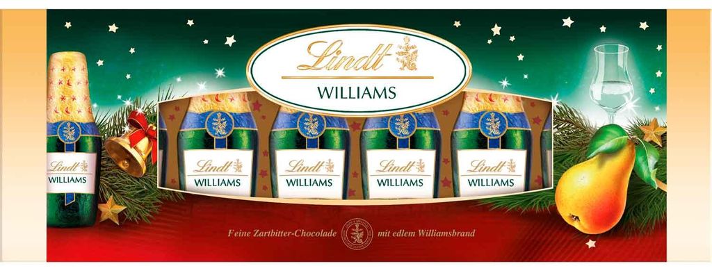Bombonierka Lindt Williams z nadzieniem z brandy gruszkowej Zdjęcie produktu 