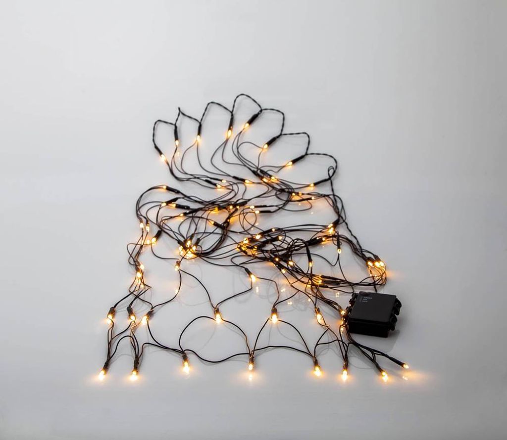 Star LED-Netz 'Akku', 80 warmwhite LED 0,8x1,5m Produktbild 