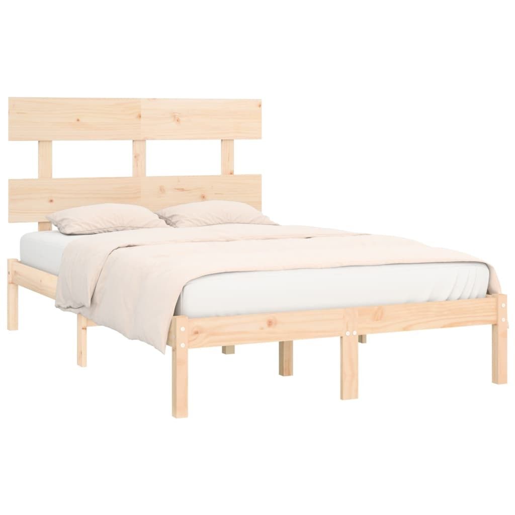 vidaXL Massivholzbett 120x190 cm