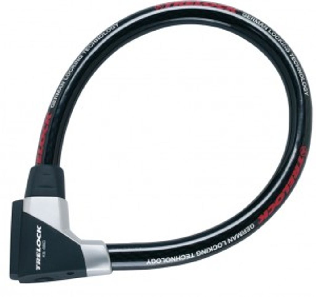 Kabelschloss Trelock 80cm, Ø 15mm KS 480/80, smokey, Vario-Halter ZK432