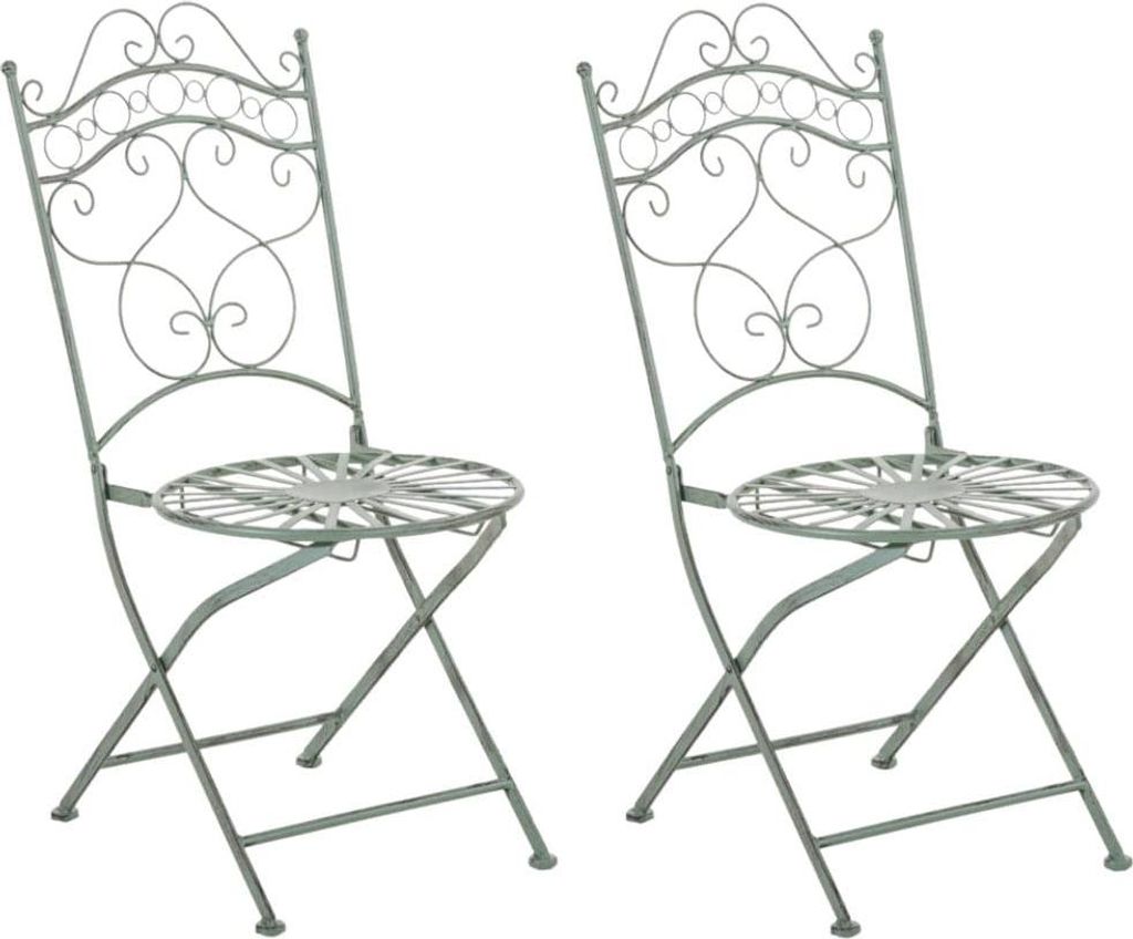 2-teiliges Set Klappsitze - Klappstühle - Nostalgisches Design, antike Patina, handgefertigt
