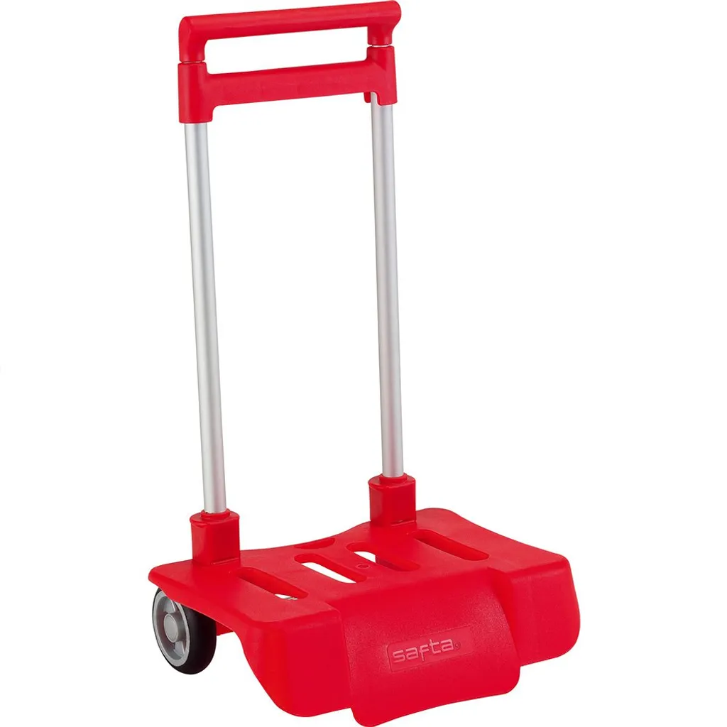 Chariot Safta Pliable Rouge Grand Format avec Roues Silencieuses et Robustes